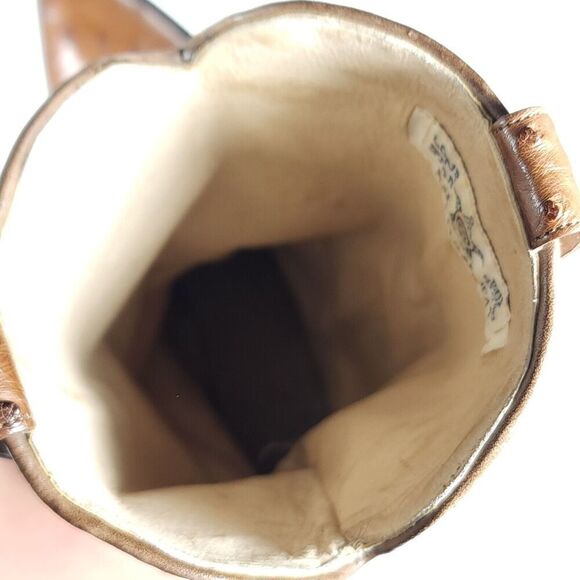 Lone Star Women’s US7B Brown Leather Full Quill Full Ostrish Western Boots - Picture 14 of 16